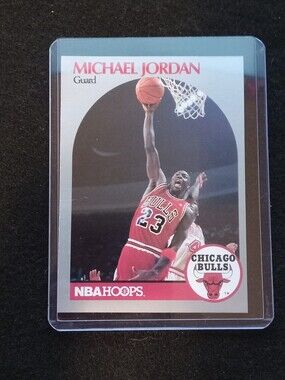 Michael Jordan Chicago Bulls NBA Hoops Card - Red/White MINT
